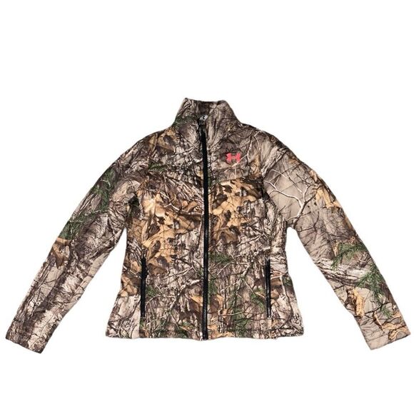 Under Armour Jacket Woman’s Size Small UA Storm Realtree Camo Fall - Picture 6 of 9